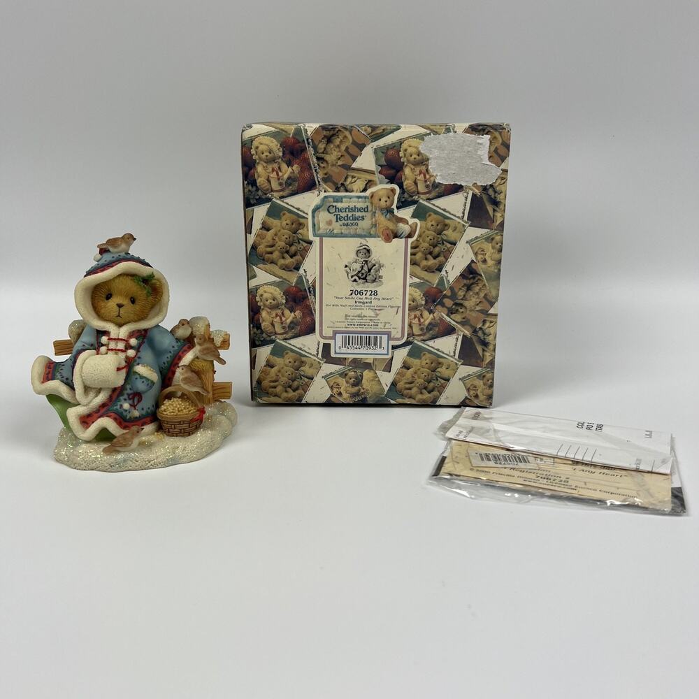 Cherished Teddies 706728 IRMGARD "Your Smile Can Melt Any Heart" LIMITED EDITION